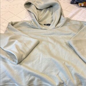 Women's Light Green Zara Hoodie Sweatshirt
